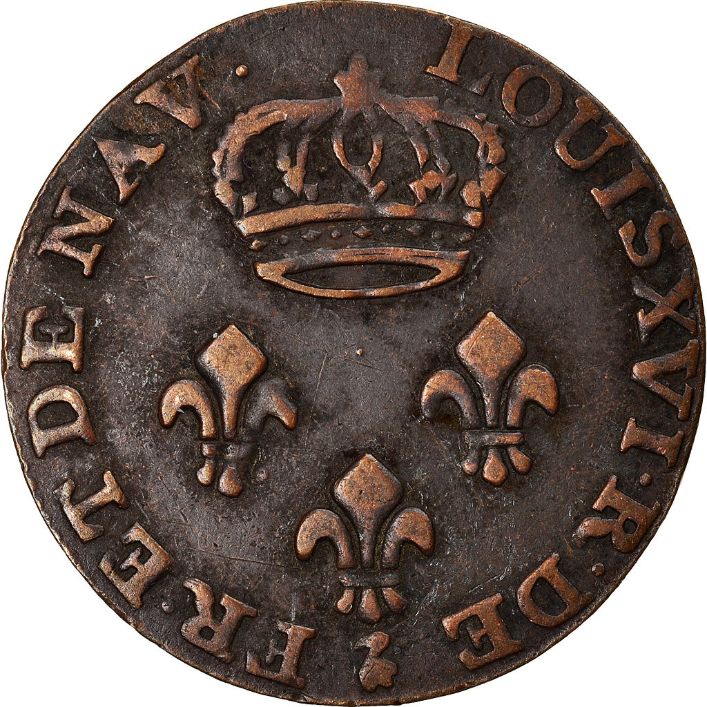 Monnaie, FRENCH GUIANA, 2 Sous, 1781, Paris, TB+, Billon, KM:1