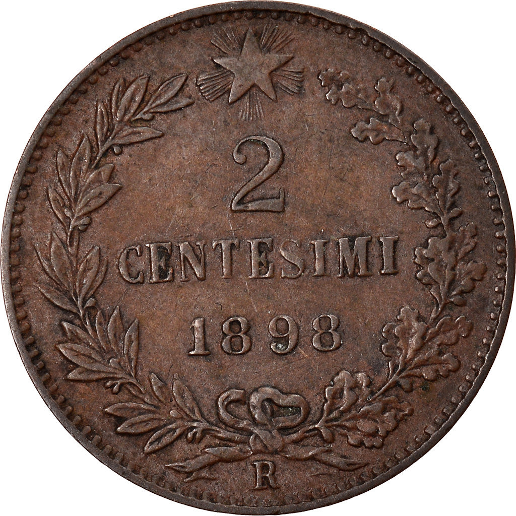 Monnaie, Italie, Umberto I, 2 Centesimi, 1898, Rome, TTB, Cuivre, KM:30
