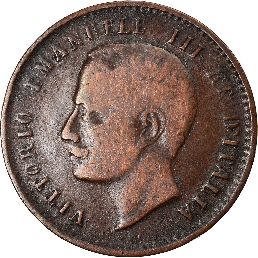 Coin, Italy, Vittorio Emanuele III, 2 Centesimi, 1906, Rome, VF(20-25), Bronze