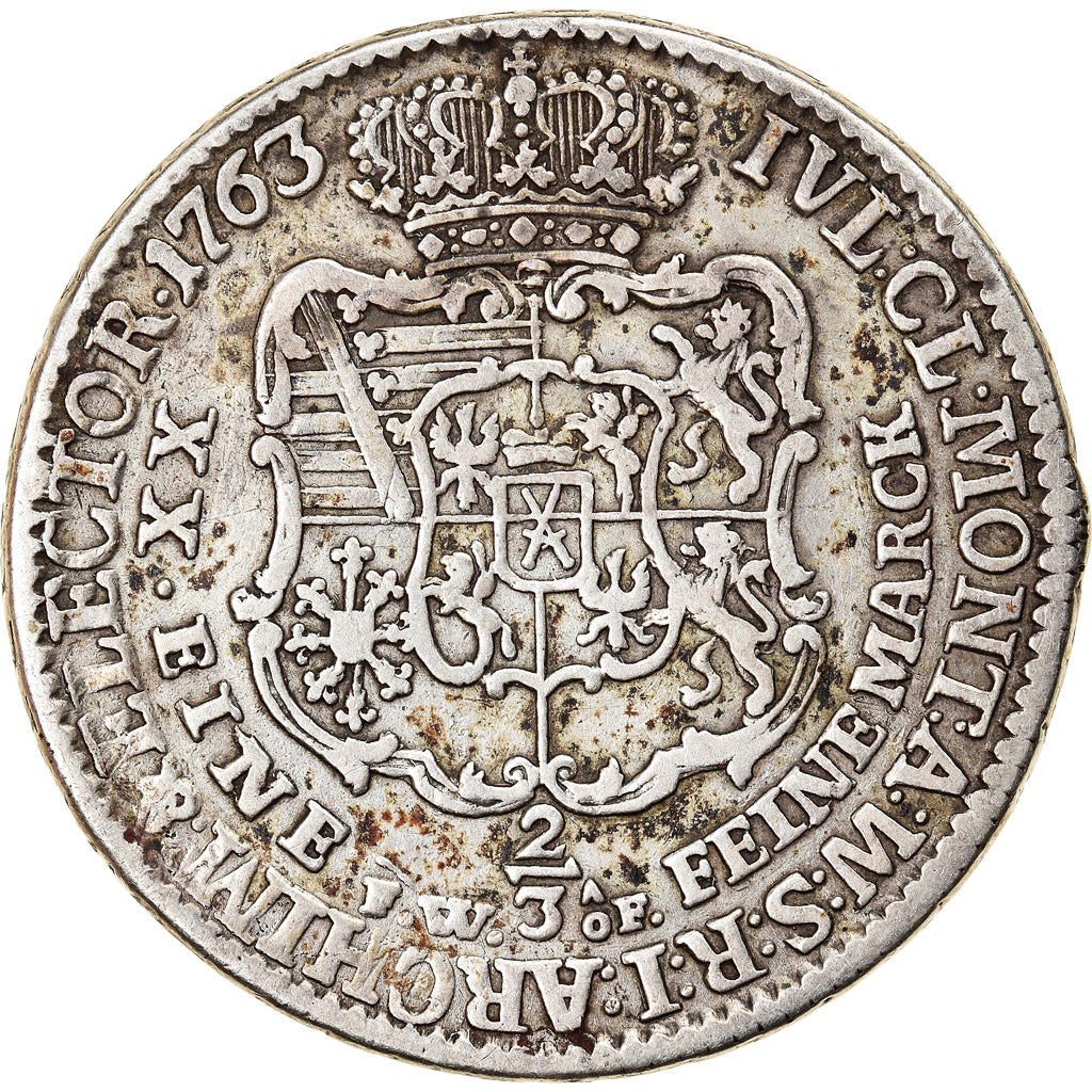 Monnaie, Etats allemands, SAXONY-ALBERTINE, Friedrich August II, 2/3 Thaler