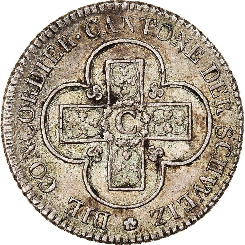 Moneda, Suiza, 2 1/2 Batzen, 1826, Bern, MBC+, Vellón, KM:195.1
