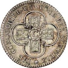 Moneda, Suiza, 2 1/2 Batzen, 1826, Bern, MBC+, Vellón, KM:195.1