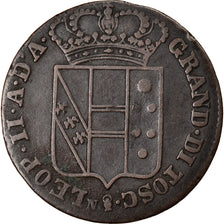 Coin, ITALIAN STATES, TUSCANY, Leopold II, 3 Quattrini, 1851, Florence