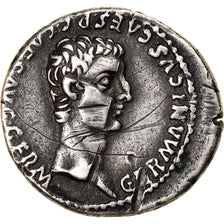 Moneta, Caligula, Denarius, Lyon - Lugdunum, VF(30-35), Srebro, RIC:12
