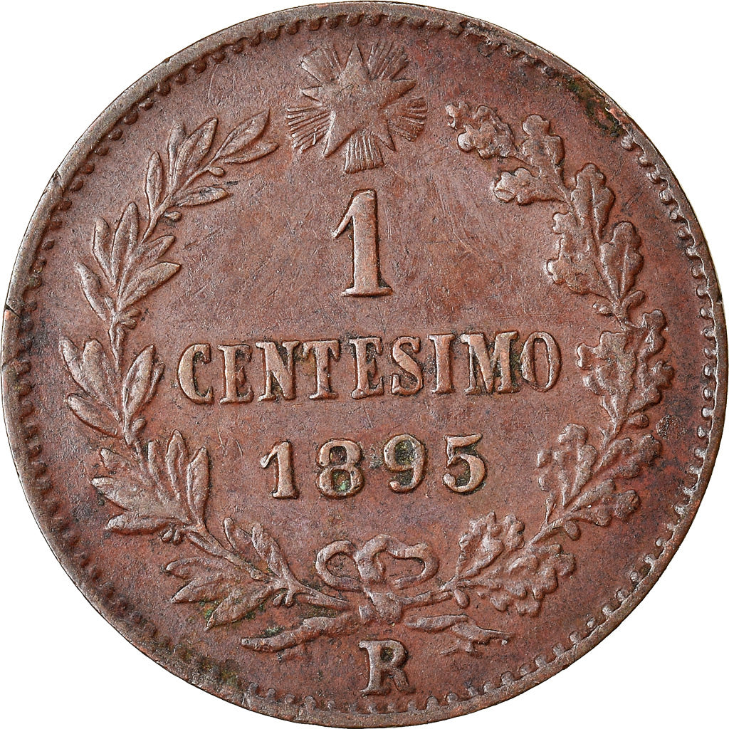 Moneta, Włochy, Umberto I, Centesimo, 1895, Rome, EF(40-45), Miedź, KM:29