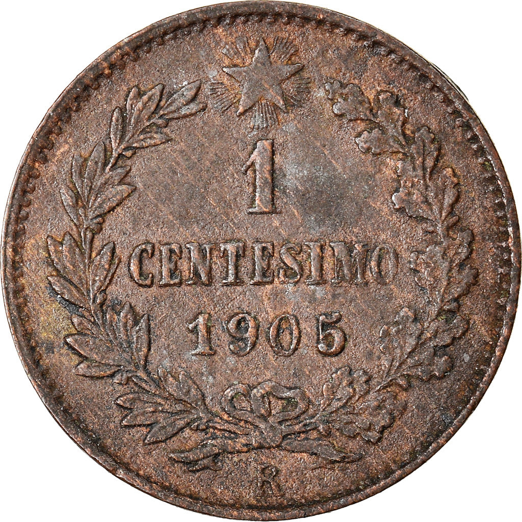 Moneta, Italia, Vittorio Emanuele III, Centesimo, 1905, Rome, SPL-, Bronzo