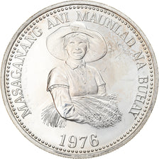 Coin, Philippines, 25 Piso, 1976, MS(63), Silver, KM:214