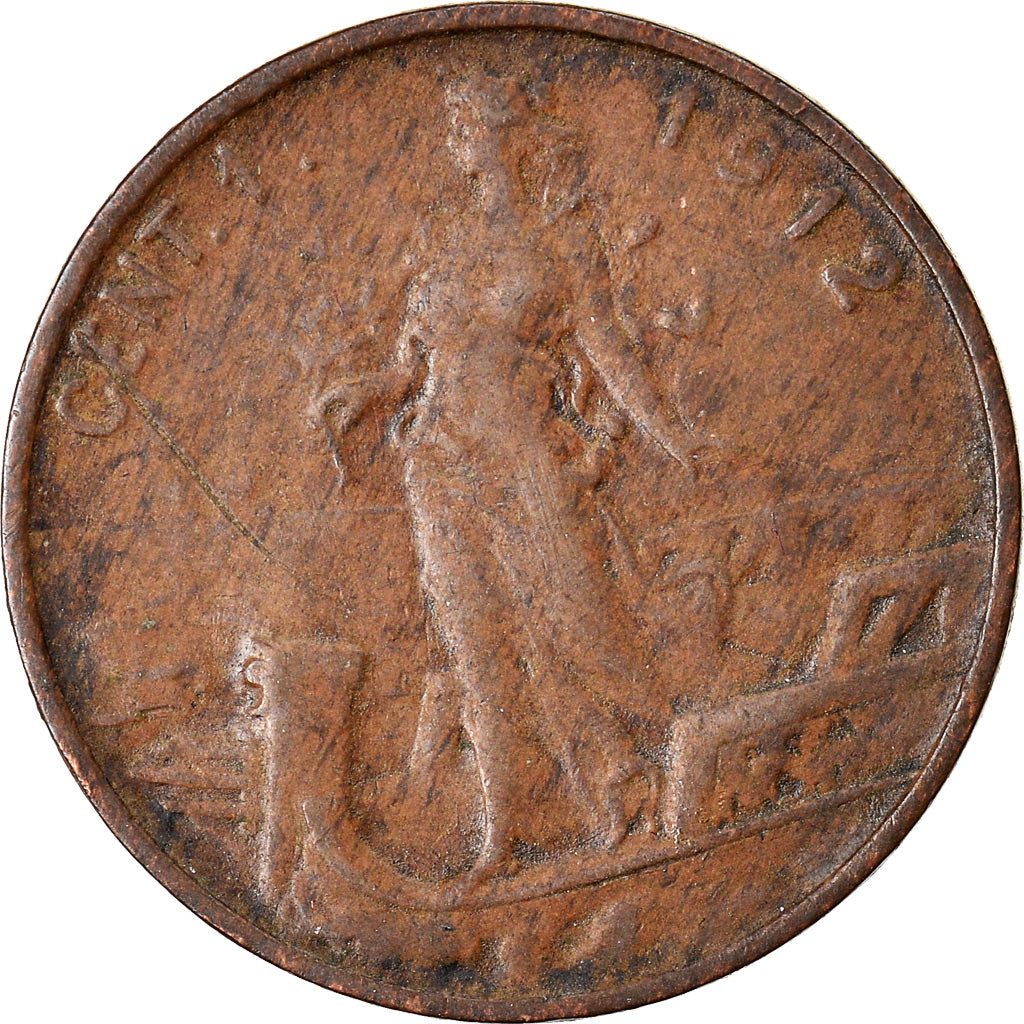 Moeda, Itália, Vittorio Emanuele III, Centesimo, 1912, Rome, EF(40-45), Bronze