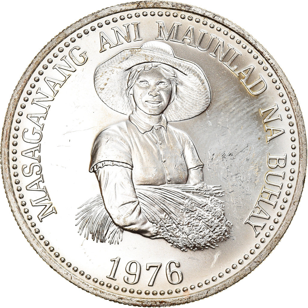 Münze, Philippinen, 25 Piso, 1976, UNZ, Silber, KM:214