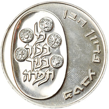 Coin, Israel, 10 Lirot, 1974, Jerusalem, AU(55-58), Silver, KM:76.1