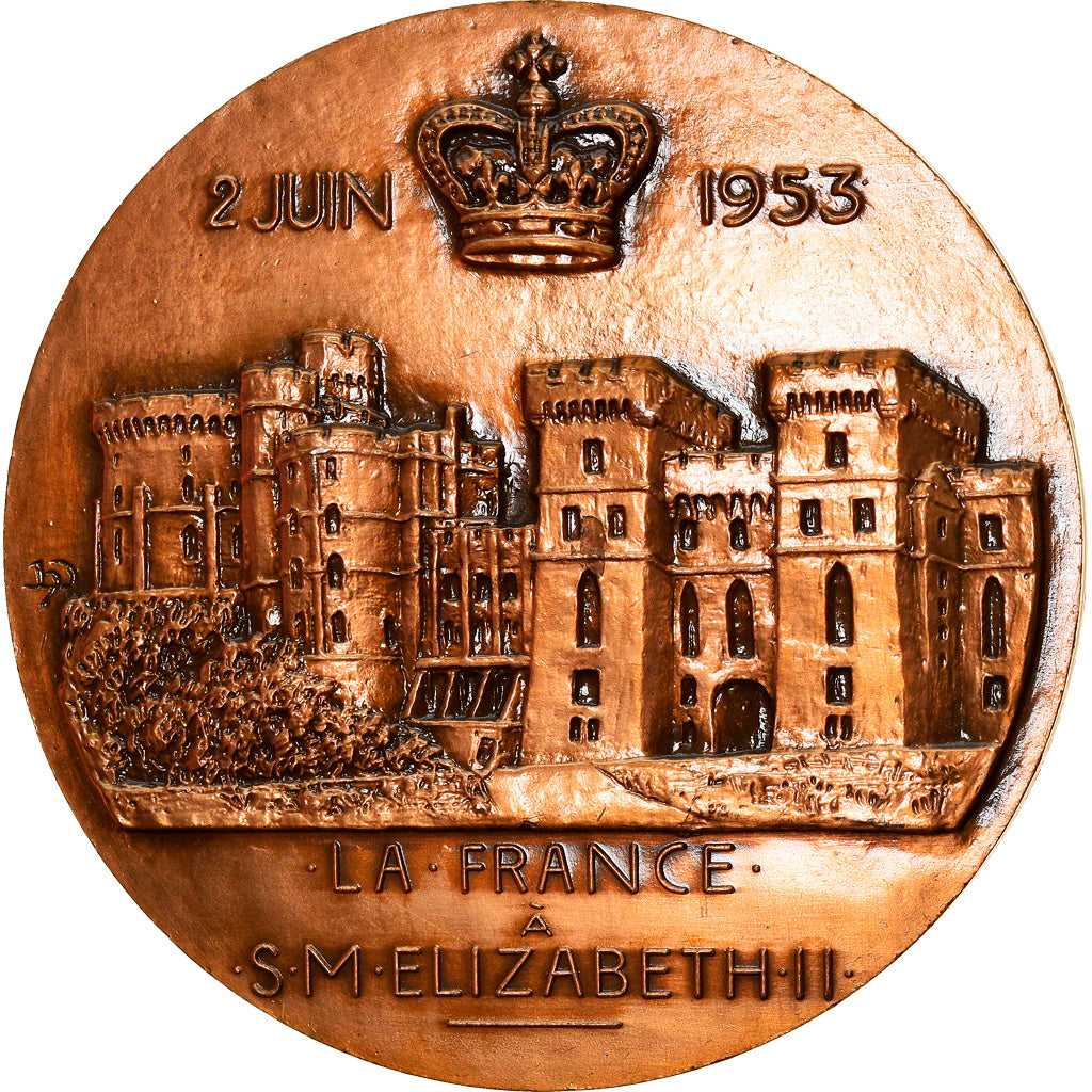 Frankrijk, Medaille, La France à Sa Majesté Elisabeth II, Politics, 1953