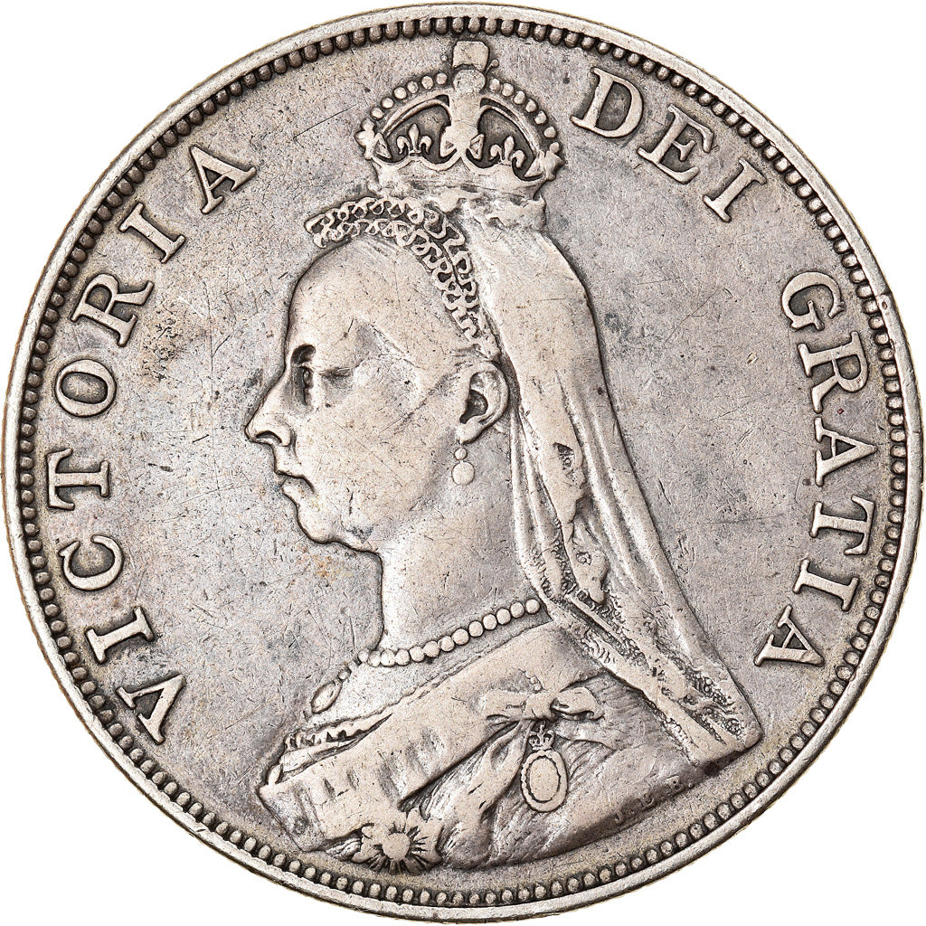 Coin, Great Britain, Victoria, Double Florin, 1889, VF(30-35), Silver, KM:763