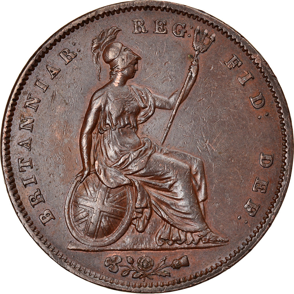 Coin, Great Britain, Victoria, Penny, 1851, AU(55-58), Copper, KM:739
