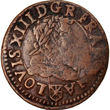 Moeda, França, Louis XIII, Double tournois de Navarre, Double Tournois, 1635