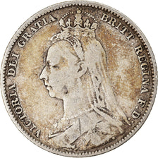 Coin, Great Britain, Victoria, Shilling, 1891, VF(20-25), Silver, KM:774