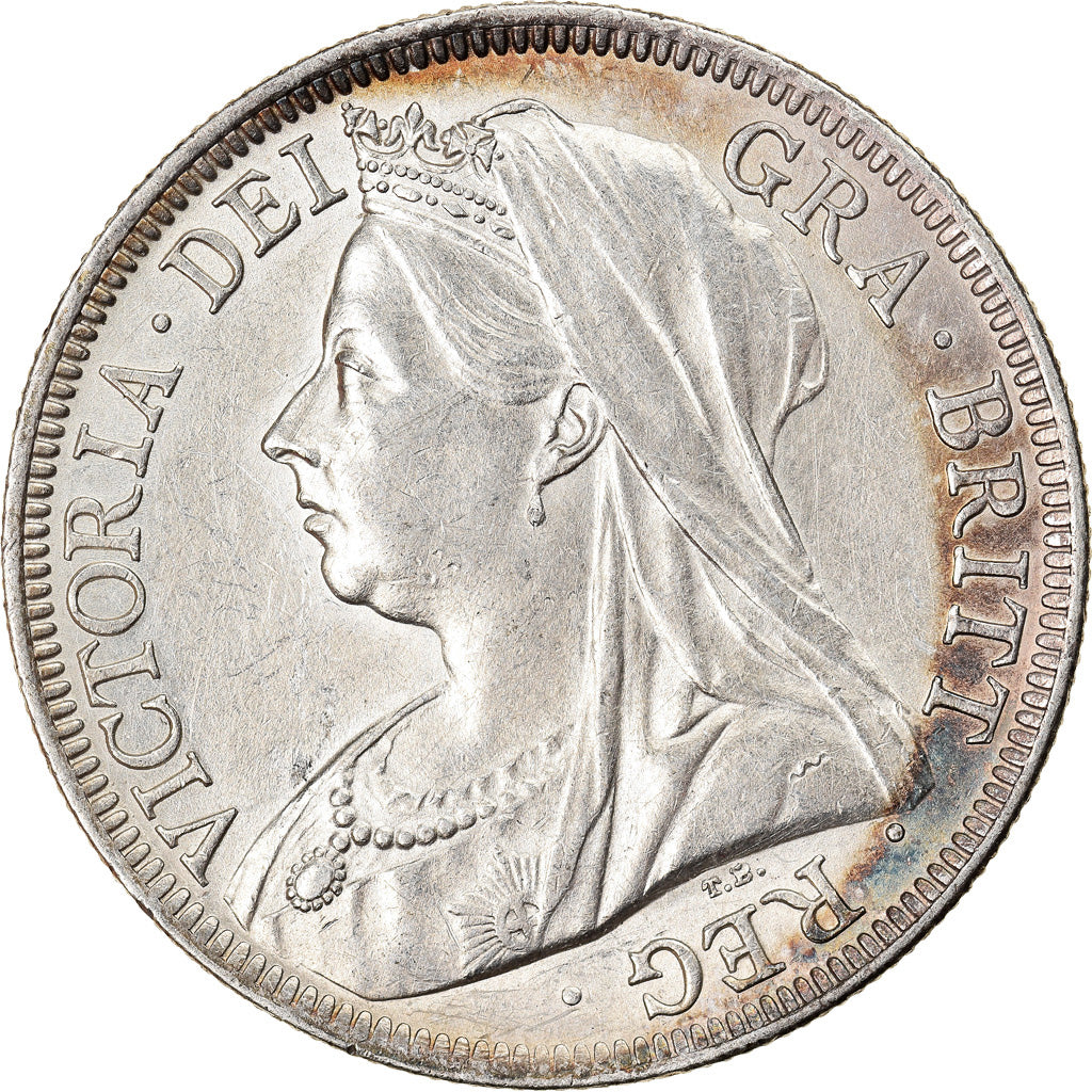 Coin, Great Britain, Victoria, 1/2 Crown, 1899, MS(63), Silver, KM:782