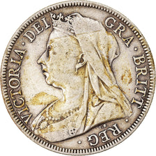 Munten, Groot Bretagne, Victoria, 1/2 Crown, 1898, London, FR+, Zilver, KM:782