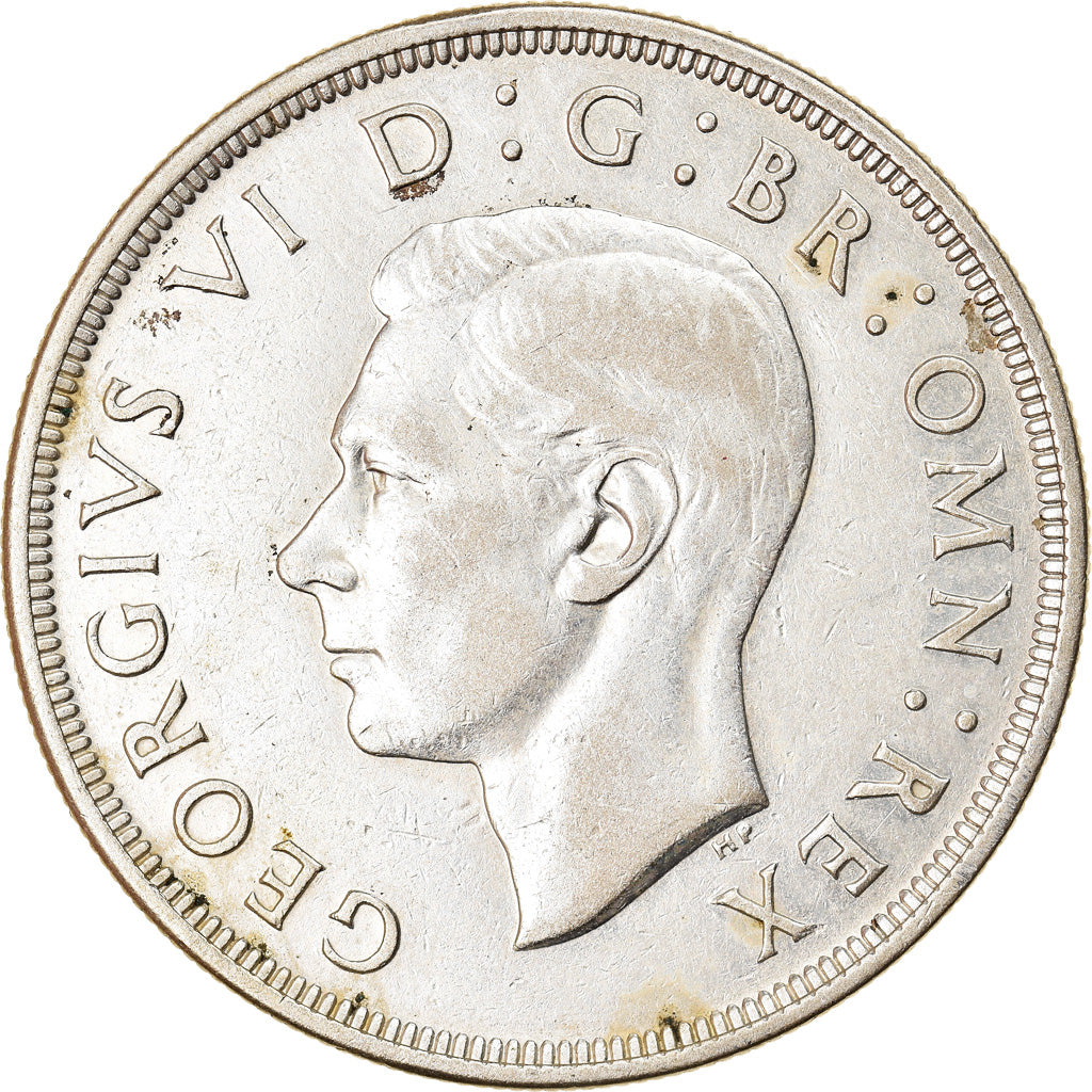Coin, Great Britain, George VI, Crown, 1937, AU(55-58), Silver, KM:857