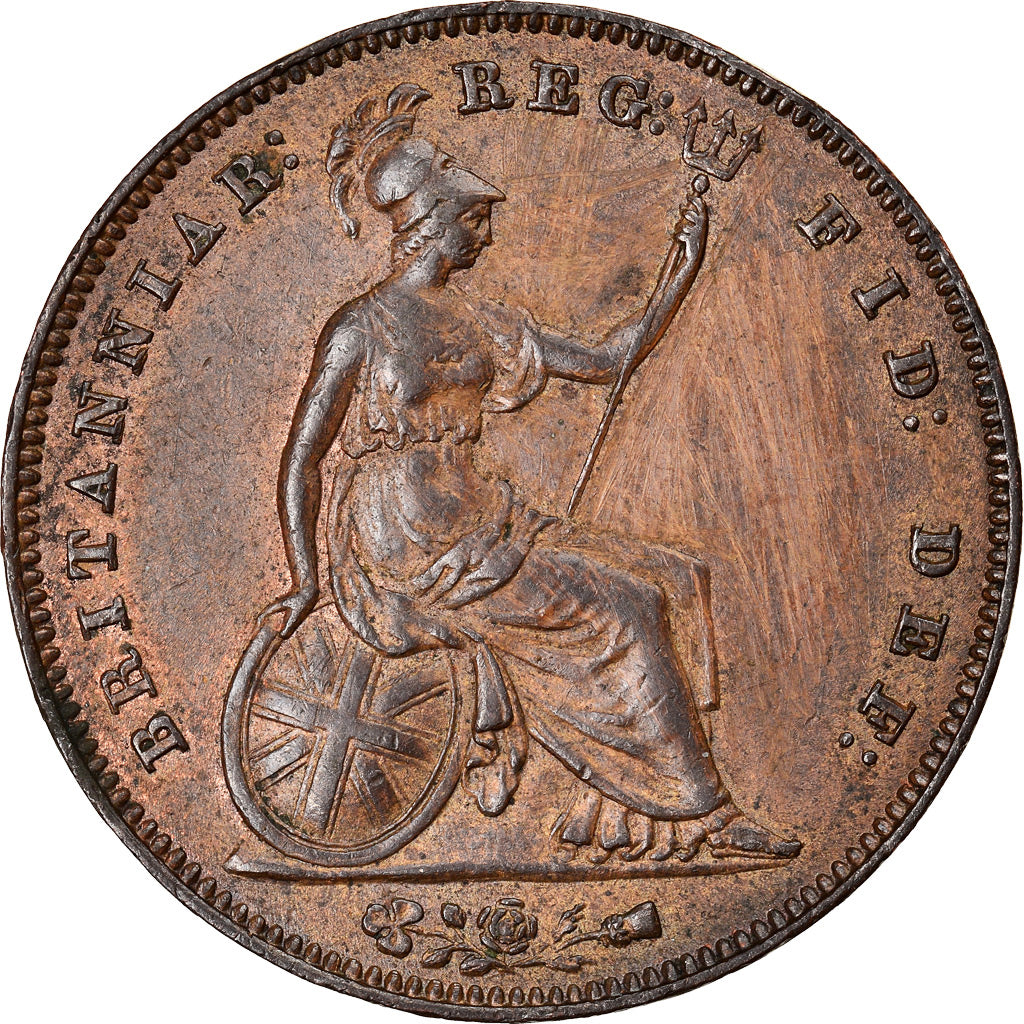 Coin, Great Britain, Victoria, Penny, 1854, EF(40-45), Copper, KM:739