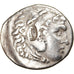 Moneda, Alexander III, Tetradrachm, Seleucid countermark, BC+, Plata