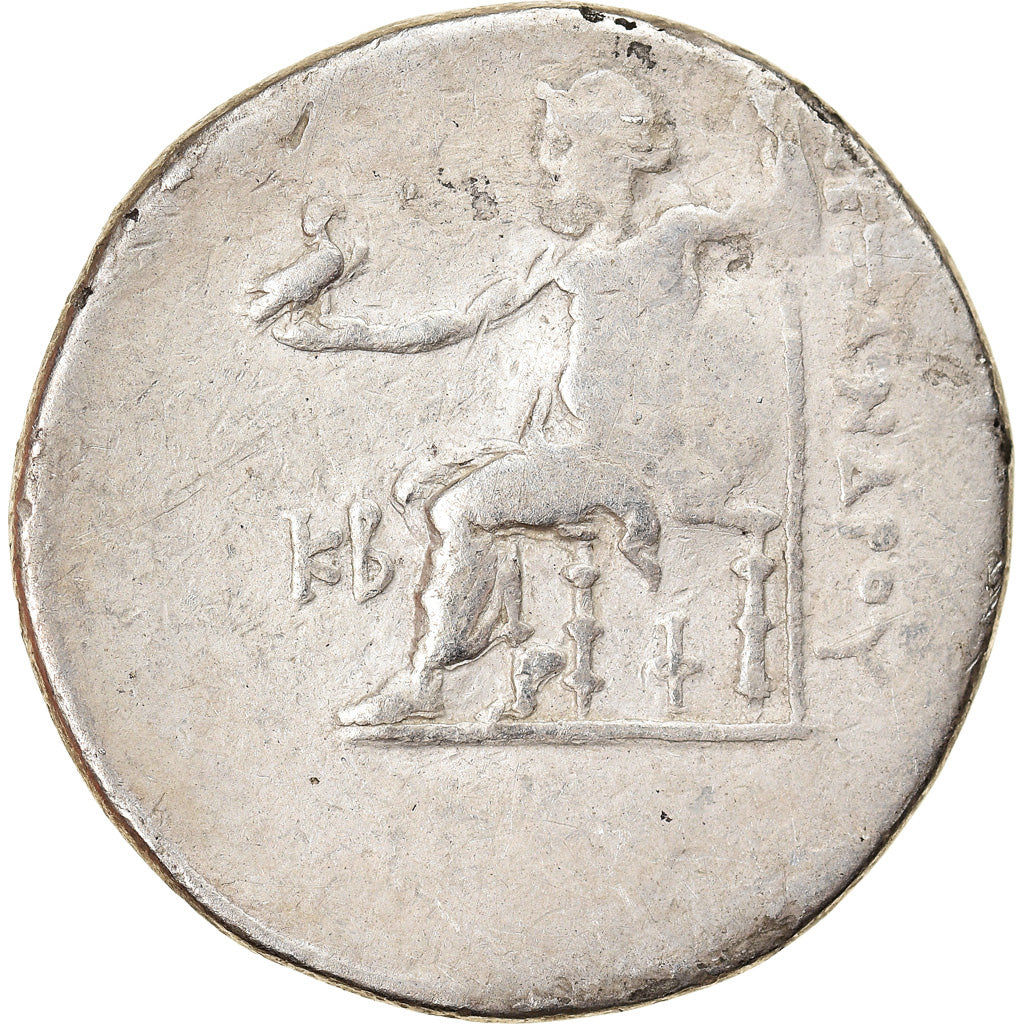 Munten, Alexander III, Tetradrachm, Seleucid countermark, FR+, Zilver