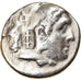 Moneta, Alexander III, Tetradrachm, Seleucid countermark, MB+, Argento
