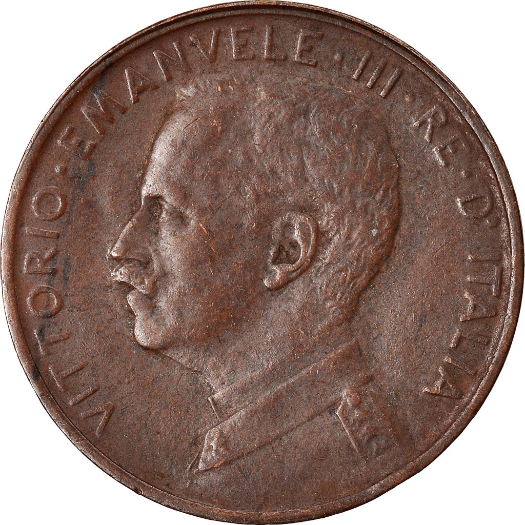 Moeda, Itália, Vittorio Emanuele III, Centesimo, 1915, Rome, AU(50-53), Bronze