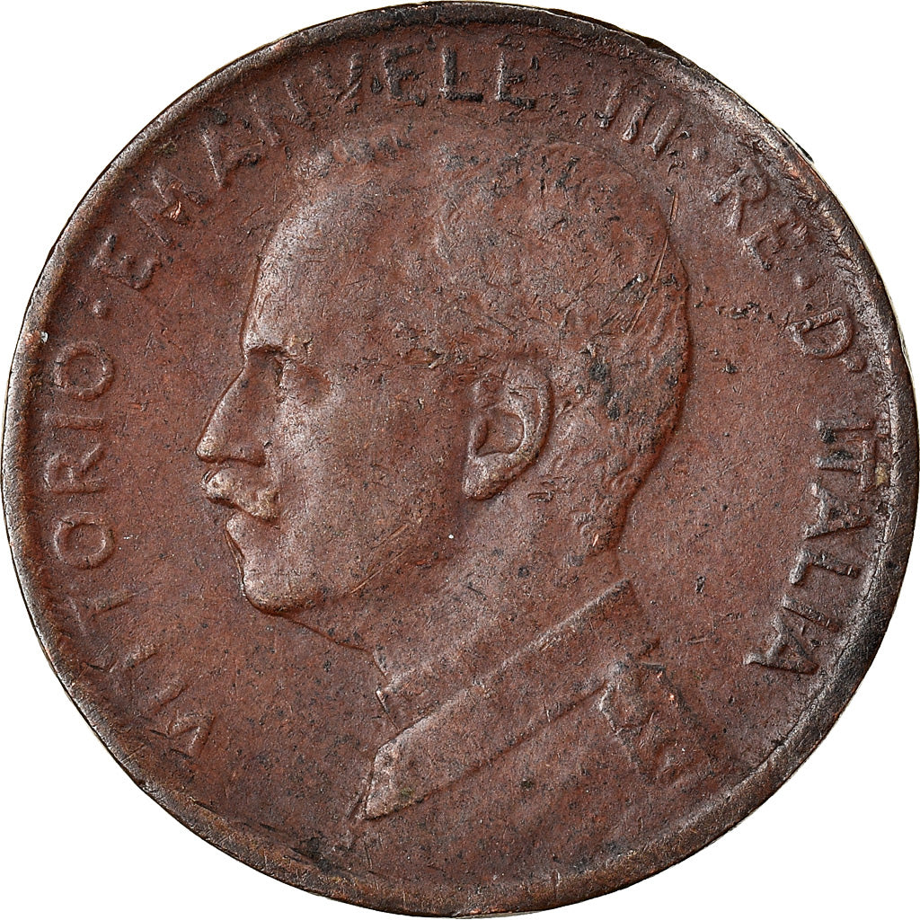 Moeda, Itália, Vittorio Emanuele III, Centesimo, 1915, Rome, AU(50-53), Bronze