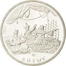 Moneda, Kazajistán, 50 Tenge, 2011, SC, Cobre - níquel, KM:207