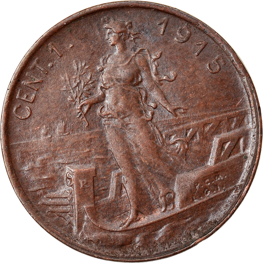 Moneta, Italia, Vittorio Emanuele III, Centesimo, 1915, Rome, SPL-, Bronzo