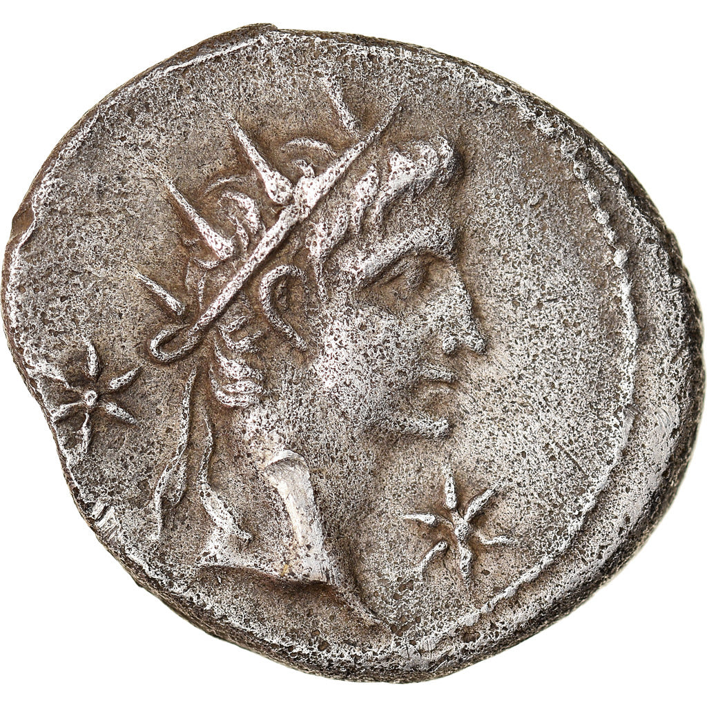 Monnaie, Caligula and Augustus, Denier, Lyon - Lugdunum, Très rare, TTB+