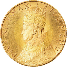 Coin, VATICAN CITY, Pius XII, 100 Lire, 1950, Rome, MS(65-70), Gold, KM:48