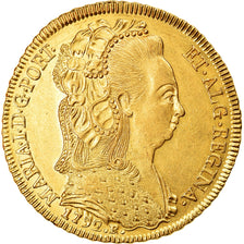 Moneta, Brasile, Maria I, 6400 Reis, 1792, Rio de Janeiro, SPL+, Oro, KM:226.1