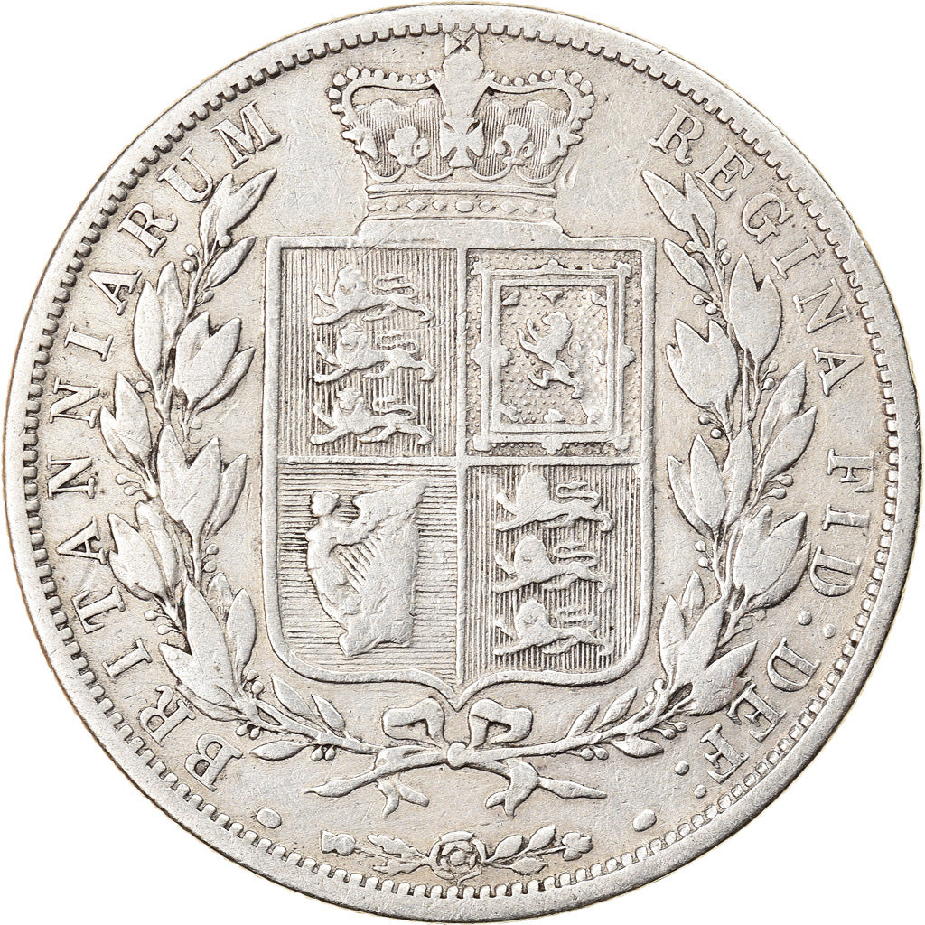Coin, Great Britain, Victoria, 1/2 Crown, 1886, VF(30-35), Silver, KM:756