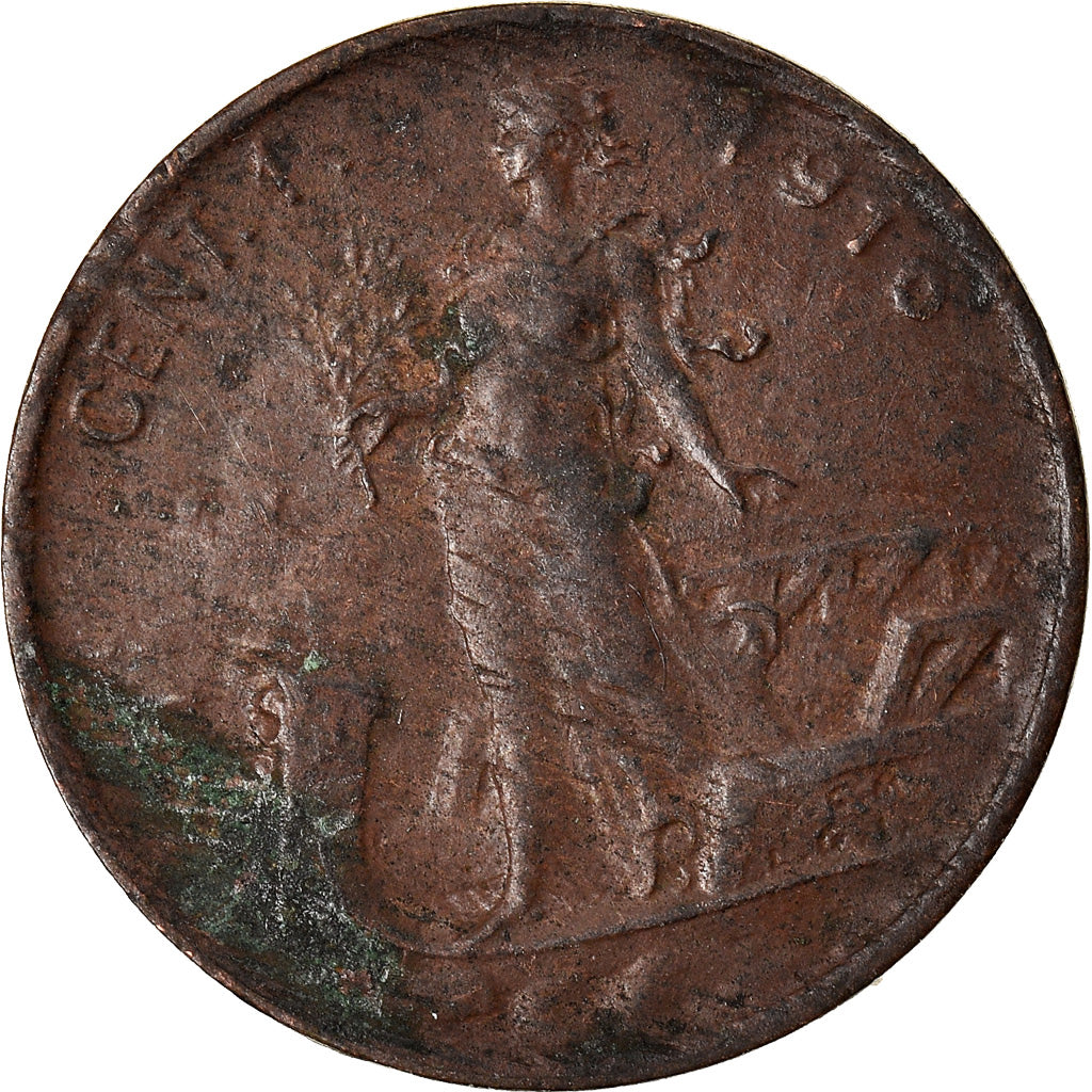 Moneta, Italia, Vittorio Emanuele III, Centesimo, 1916, Rome, BB, Bronzo, KM:40