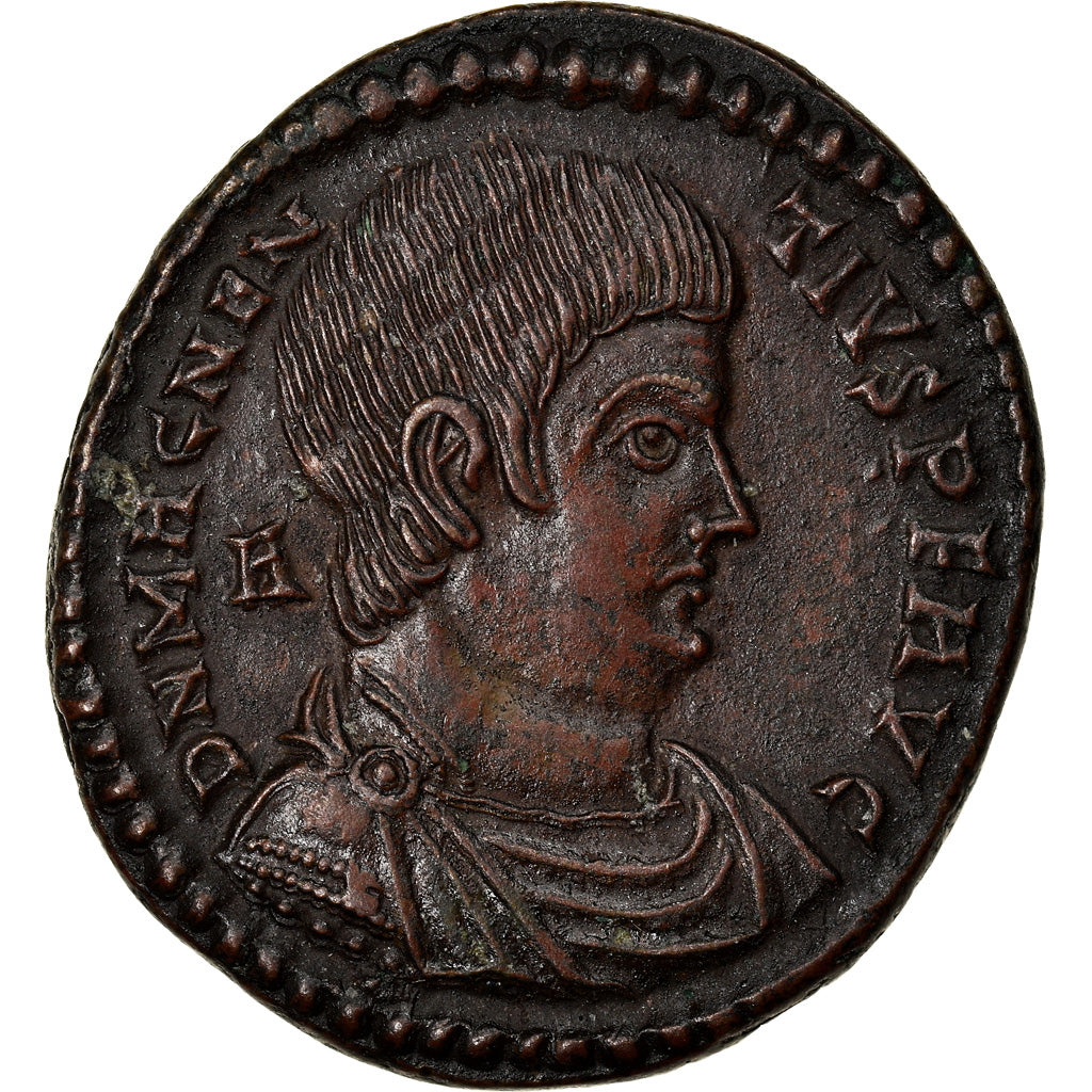 Coin, Magnentius, Maiorina, 351, Lyon, MS(60-62), Copper, RIC:121