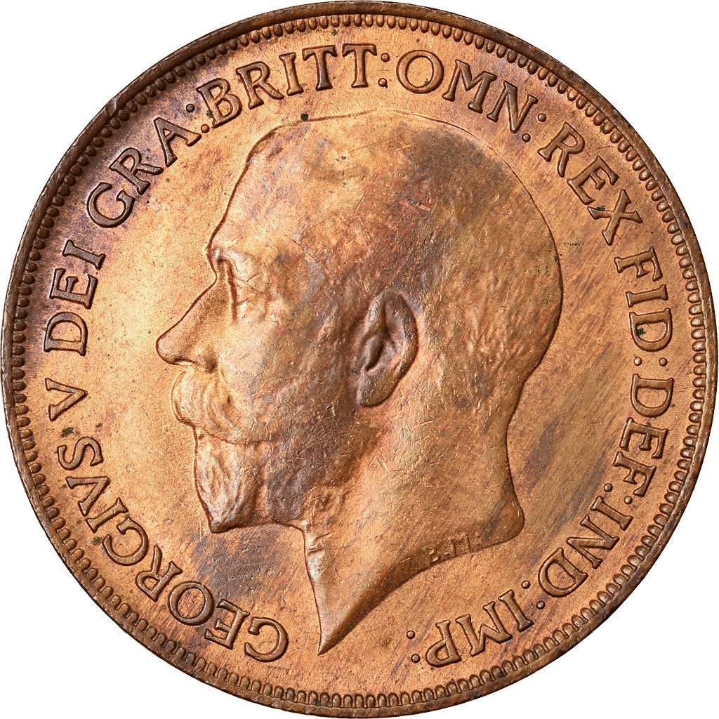 Münze, Großbritannien, George V, Penny, 1920, UNZ+, Bronze, KM:810