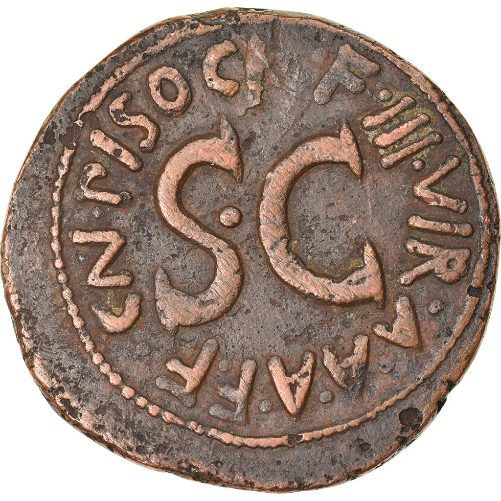Moneta, Augustus, As, Rome, EF(40-45), Miedź, RIC:382