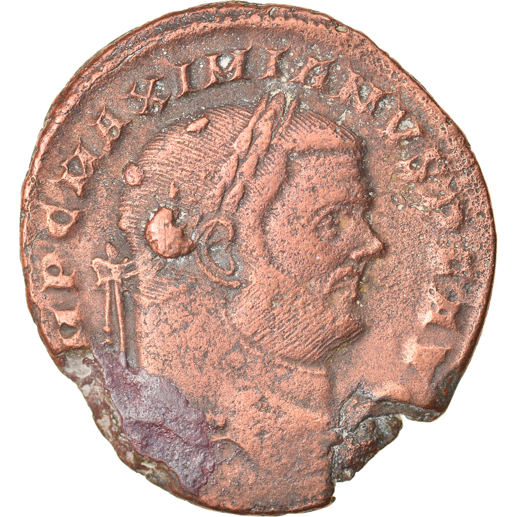Moneta, Maximianus, Follis, Rome, MB, Biglione, RIC:111b