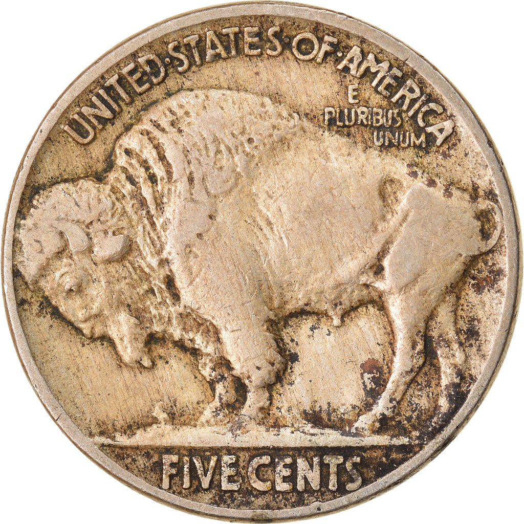 Moneda, Estados Unidos, Buffalo Nickel, 5 Cents, 1916, U.S. Mint, Philadelphia