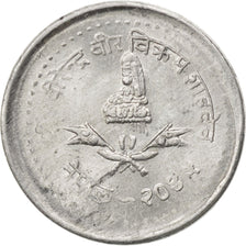 Coin, Nepal, SHAH DYNASTY, Birendra Bir Bikram, 5 Paisa, 1988, MS(63), Aluminum