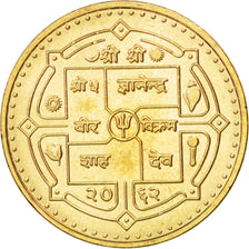 NEPAL, Rupee, 2005, Kathmandu, KM #1181, MS(63), Brass Plated Steel, 19.95, 4.03