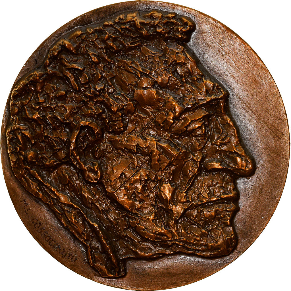 France, Medal, Albert Giacometti, Arts & Culture, 1967, Cossaceanu, MS(63)