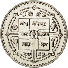 Münze, Nepal, SHAH DYNASTY, Birendra Bir Bikram, 10 Rupee, 1997, UNZ