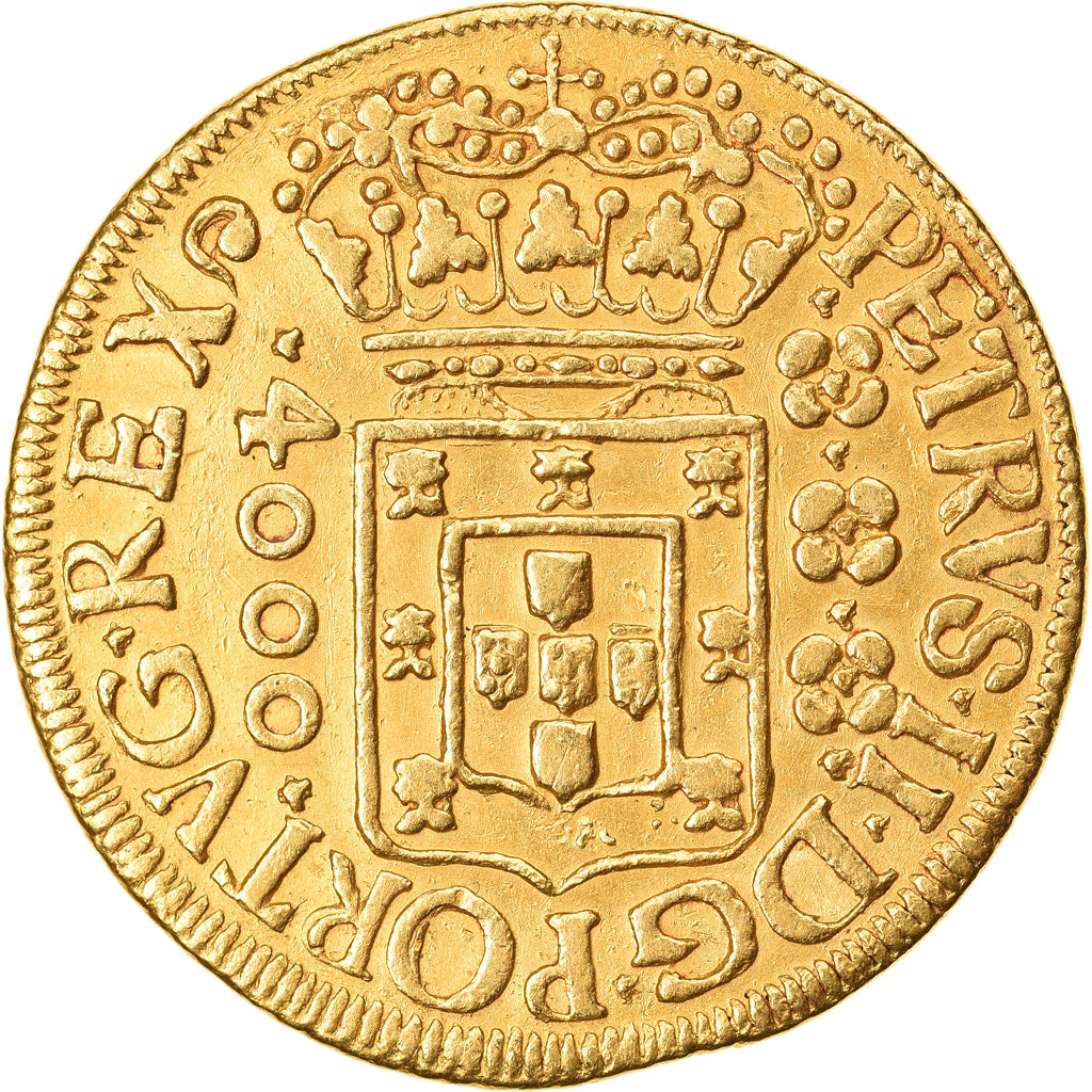 Moneda, Brasil, Jose I, 4000 Reis, 1699, Rio de Janeiro, EBC, Oro, KM:98