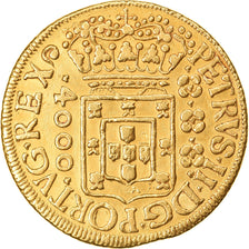 Moneda, Brasil, Jose I, 4000 Reis, 1699, Rio de Janeiro, EBC, Oro, KM:98