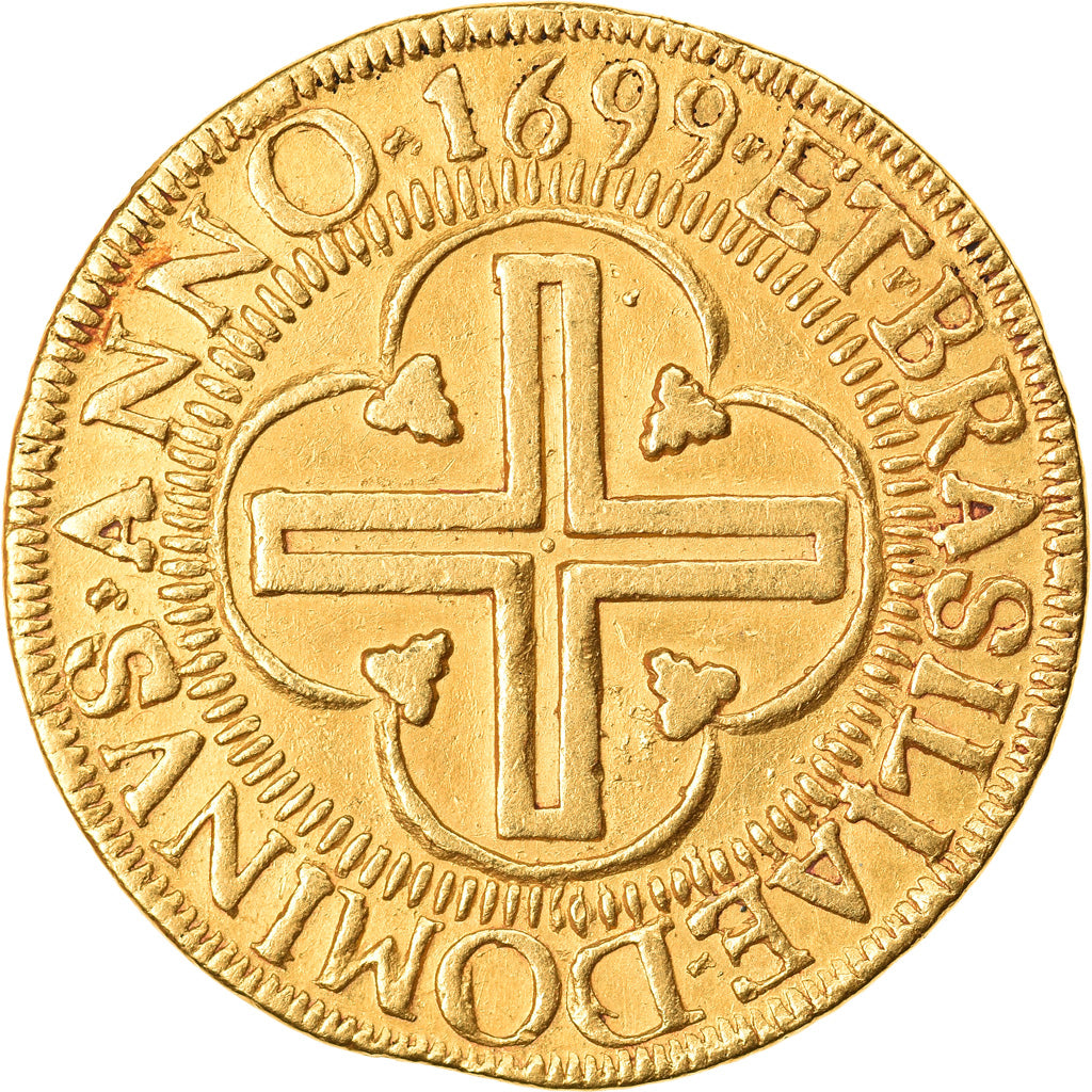 Moneda, Brasil, Jose I, 4000 Reis, 1699, Rio de Janeiro, EBC, Oro, KM:98