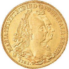 Moneta, Brasile, Maria I and Pedro III, 6400 Reis, 1781, Bahia, SPL-, Oro