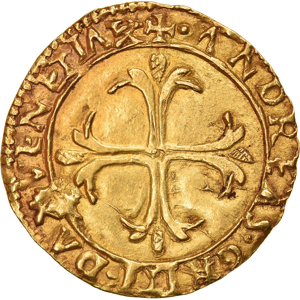 Coin, Italy, VENICE, Andrea Gritti, Scudo, Venice, AU(55-58), Gold