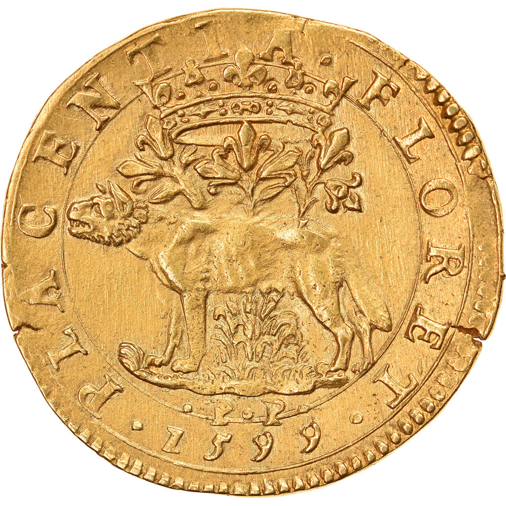 Munten, Italiaanse staten, Doble Doppia, 1599, Parma, Very rare, PR, Goud